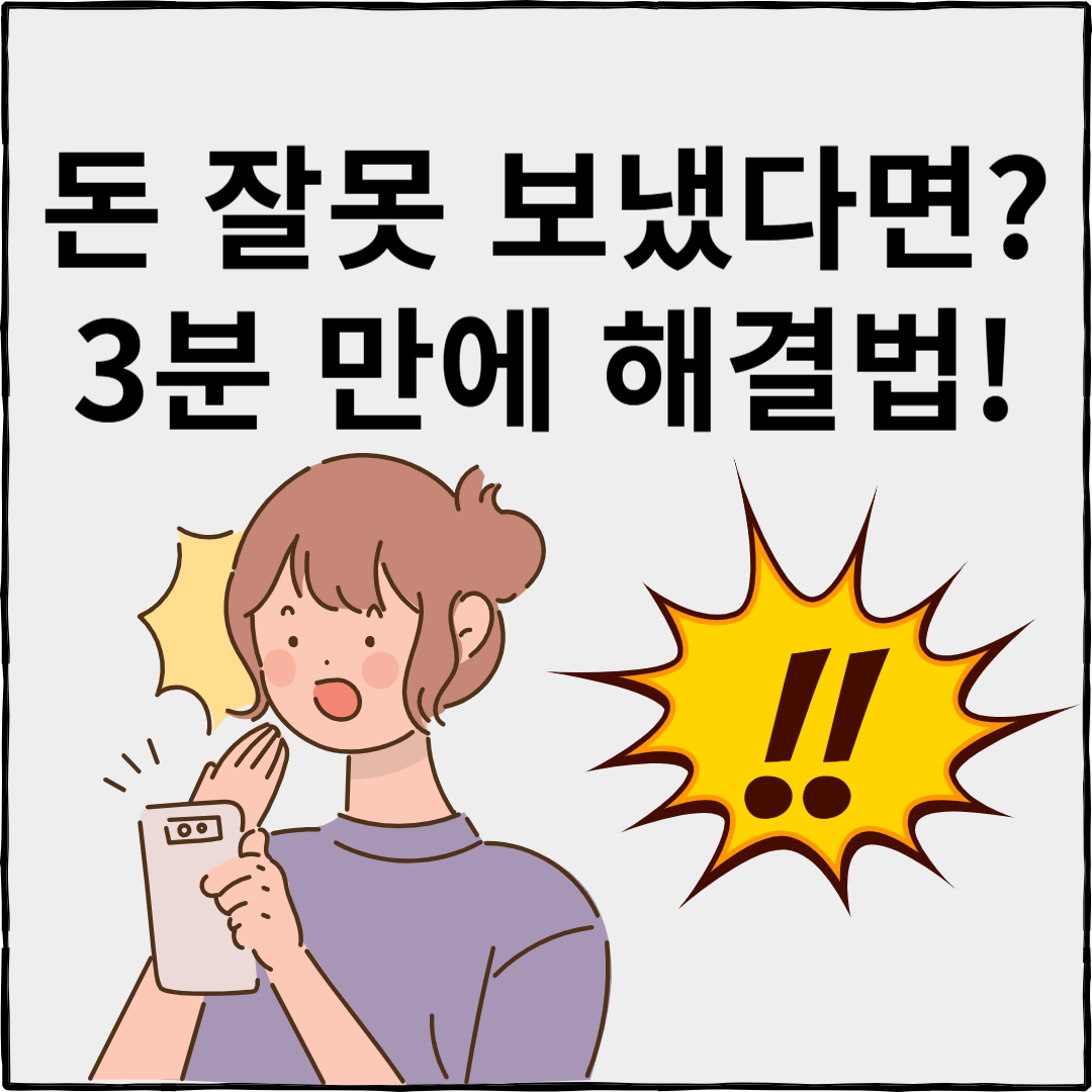계좌이체 실수 착오송금 반환지원제도