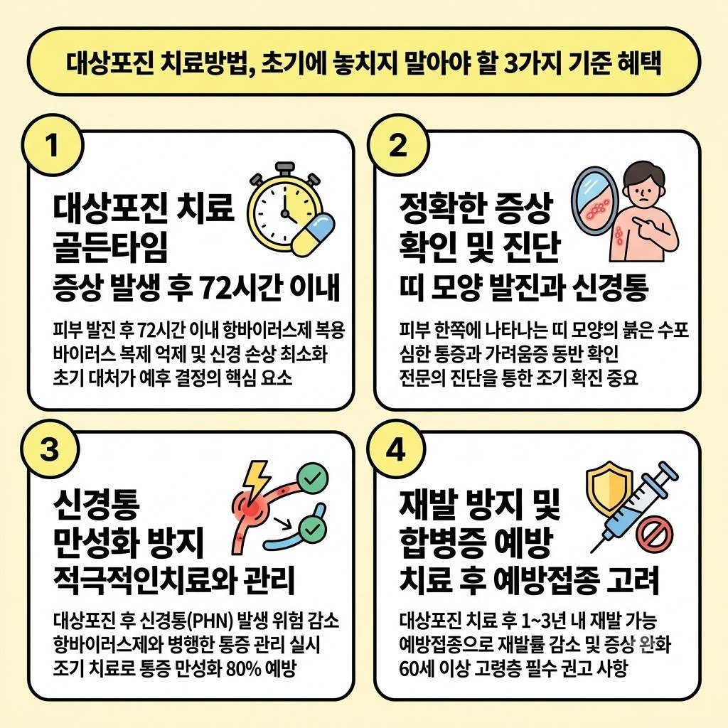 대상포진 치료방법, 초기에 놓치지 말아야 할 3가지 기준