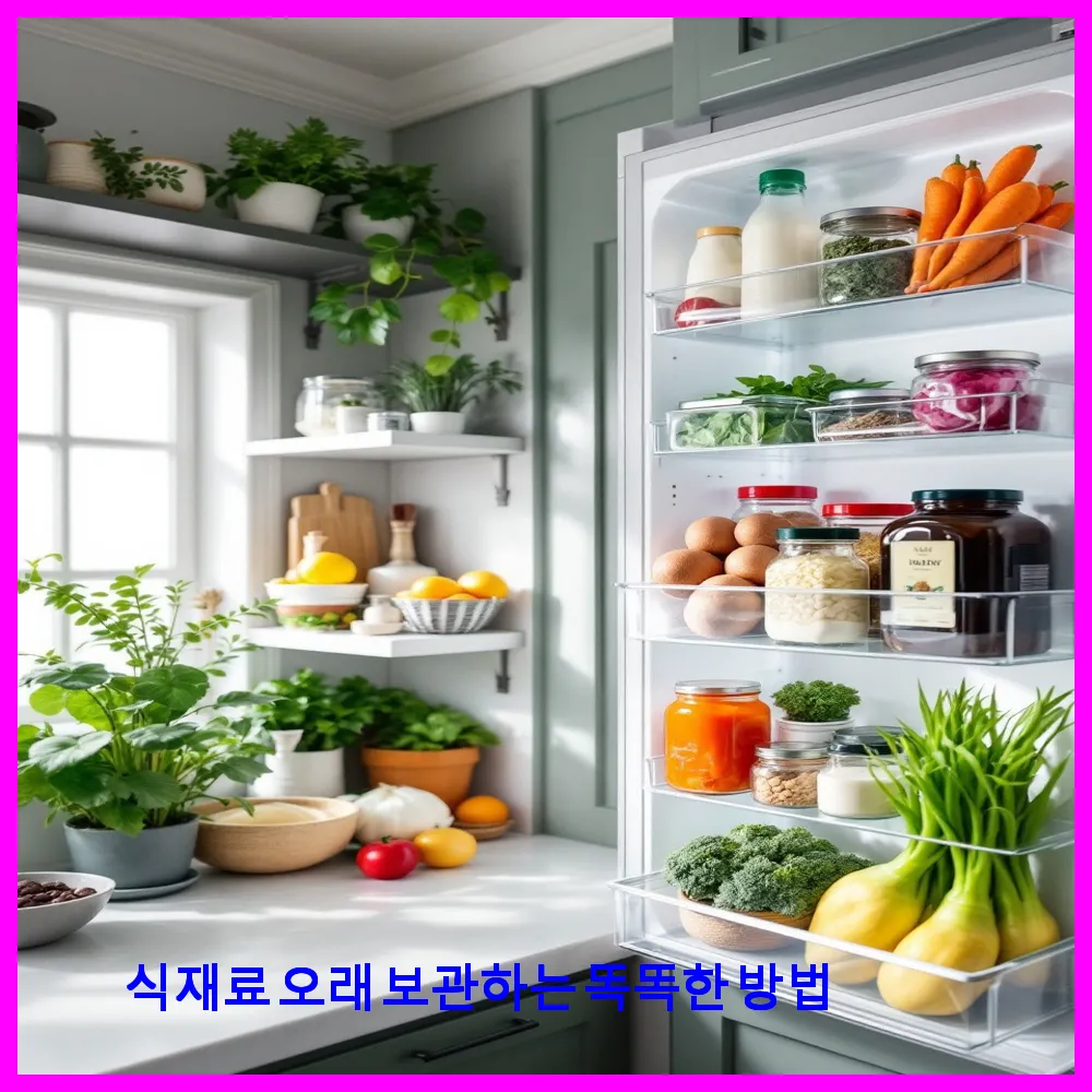 식재료 오래 보관하는 똑똑한 방법