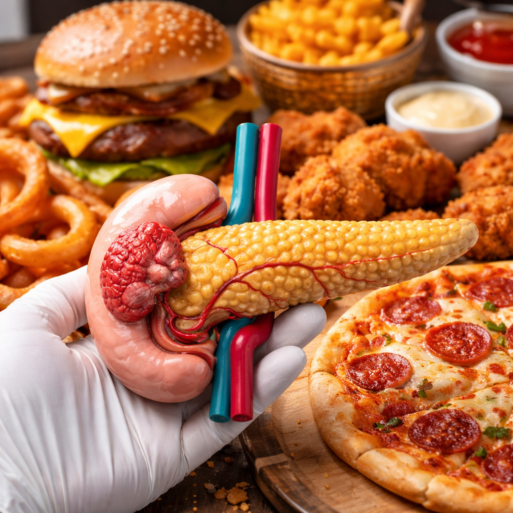 췌장 기름진 음식