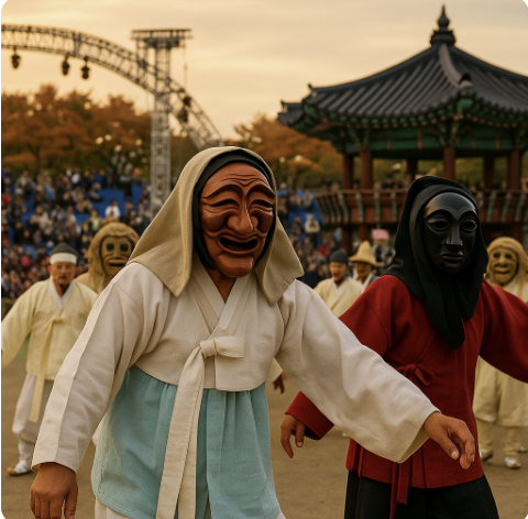2025 안동 국제 탈춤 페스티벌 &ndash; 전 세계가 함께 춤추는 전통의 향연 관련 사진