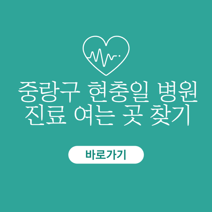 중랑구-현충일-병원-진료-여는-곳-찾기