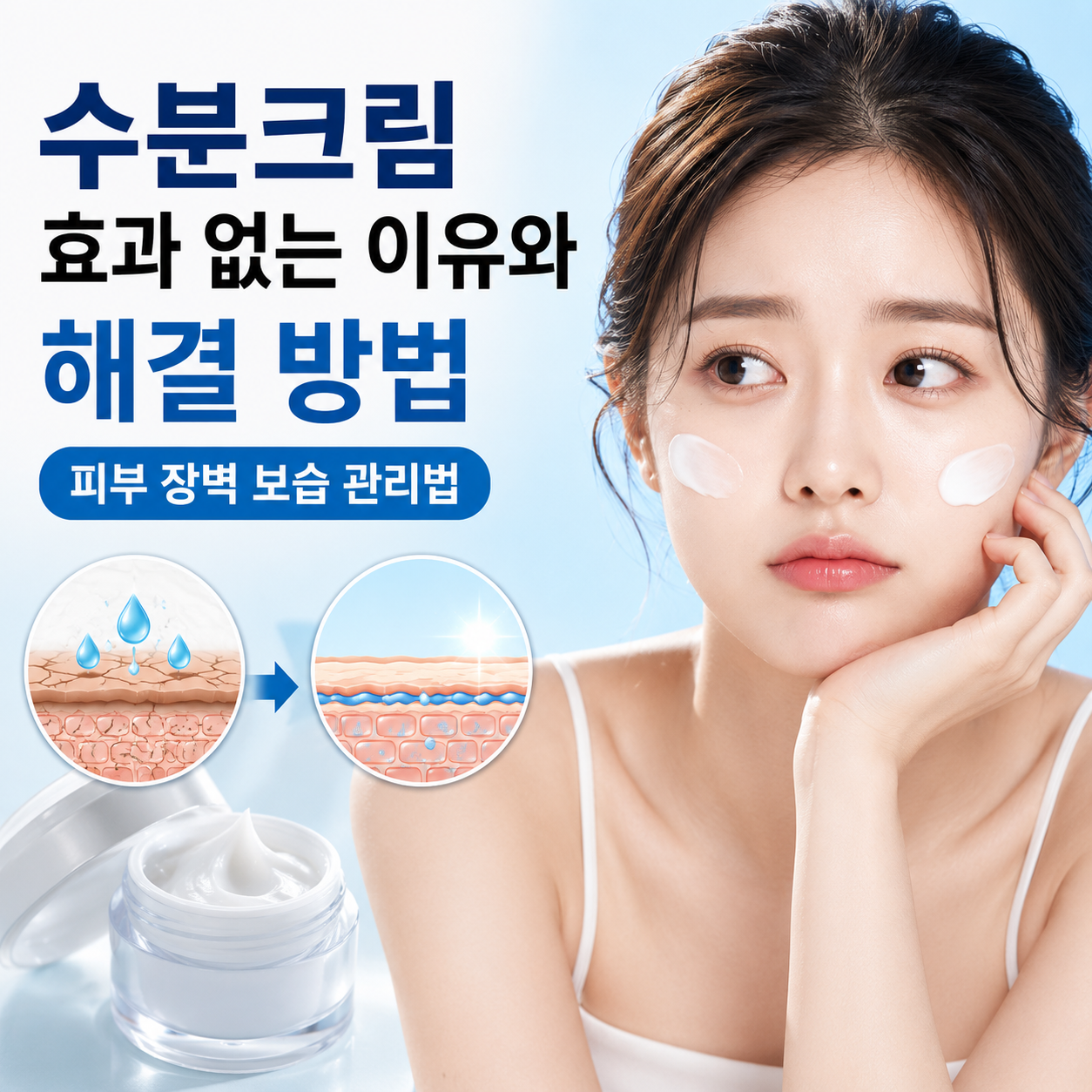 수분크림 효과 없는 이유와 해결 방법