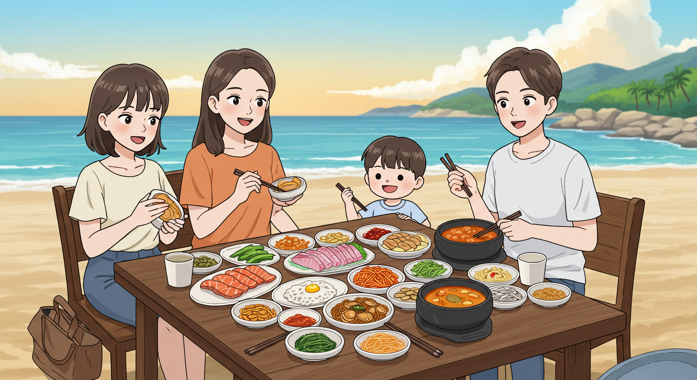 여름 해산물로 부산에서 더위 탈출