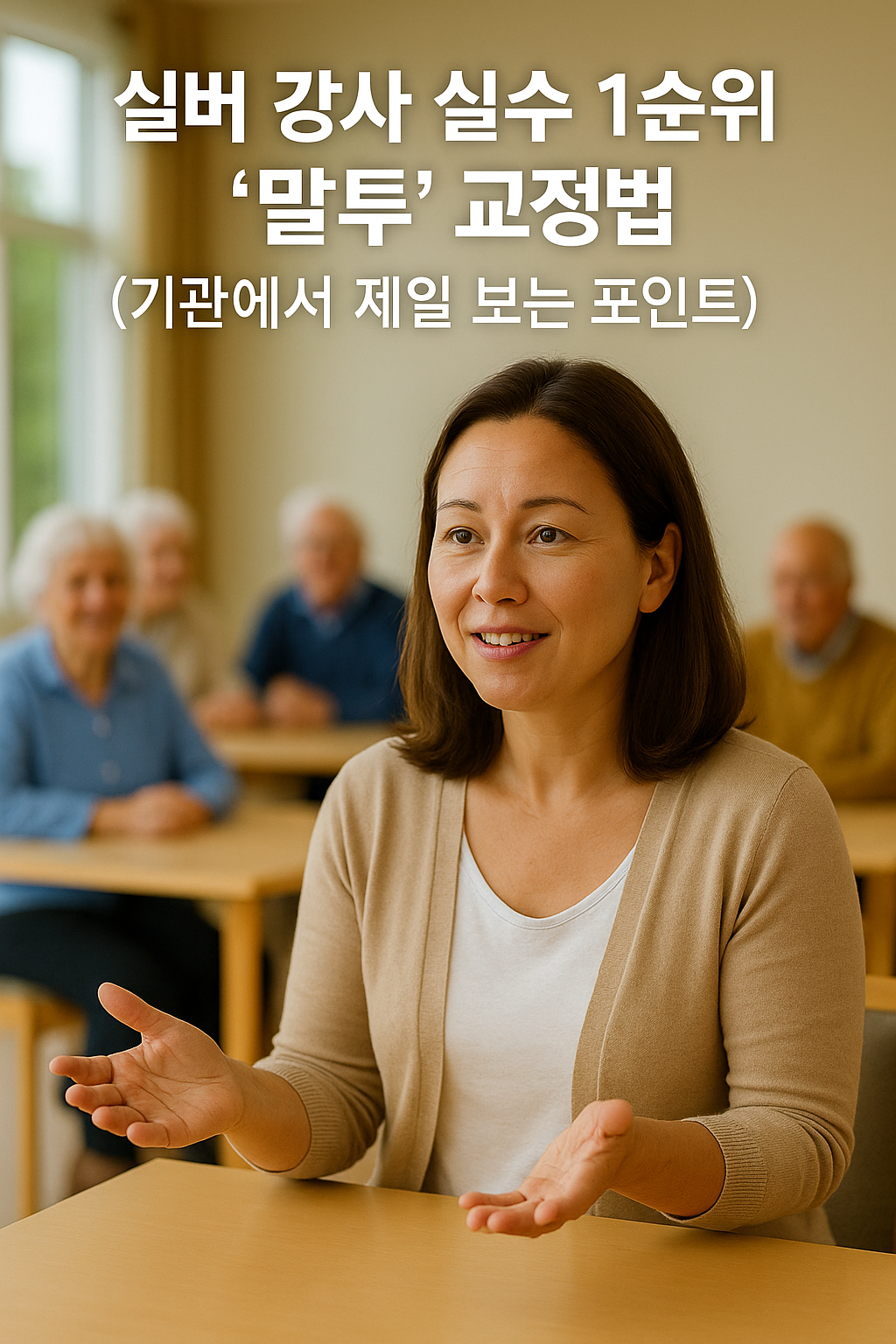 실버 강사 실수 1순위 &lsquo;말투&rsquo; 교정법 