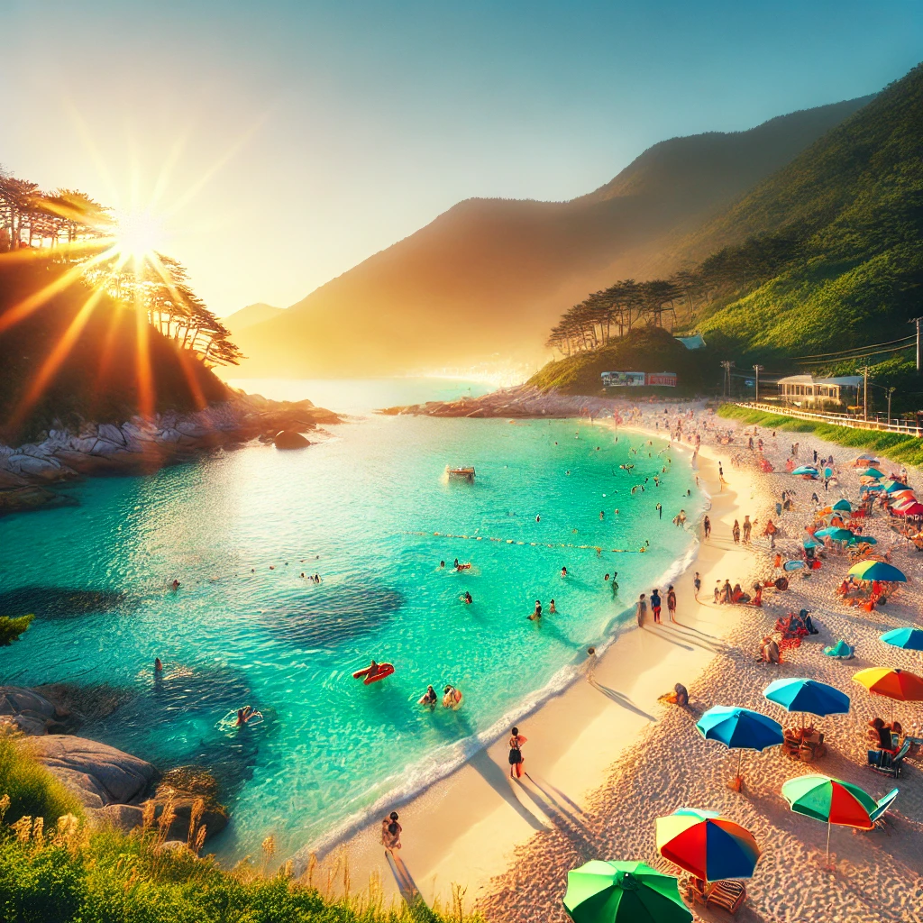 여름: 시원한 바다와 푸른 숲