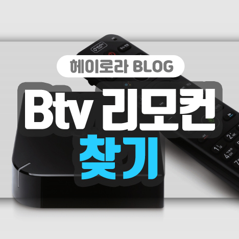 Btv 리모컨 찾기