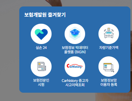보험개발원 차량기준가액 조회