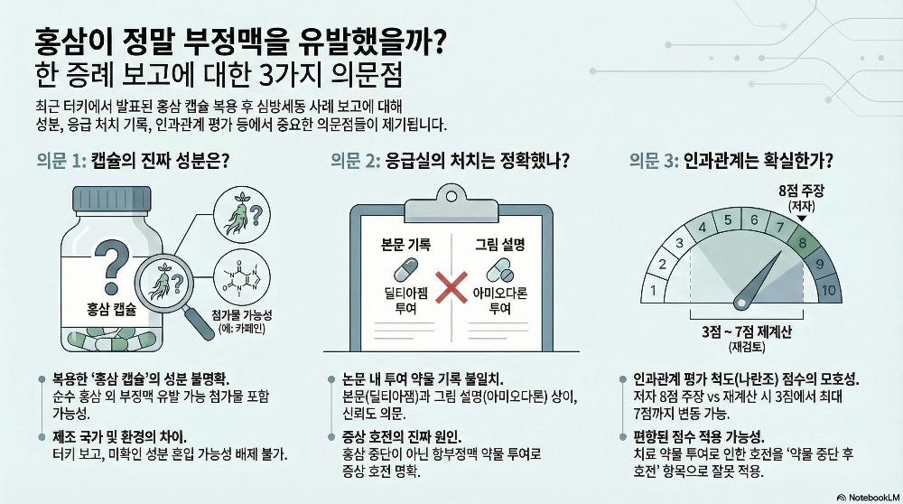 홍삼 부작용 비판