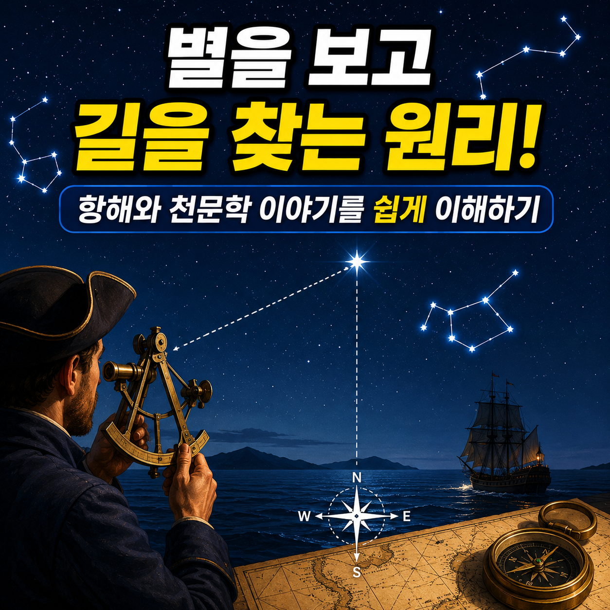 별을 보고 길을 찾는 원리