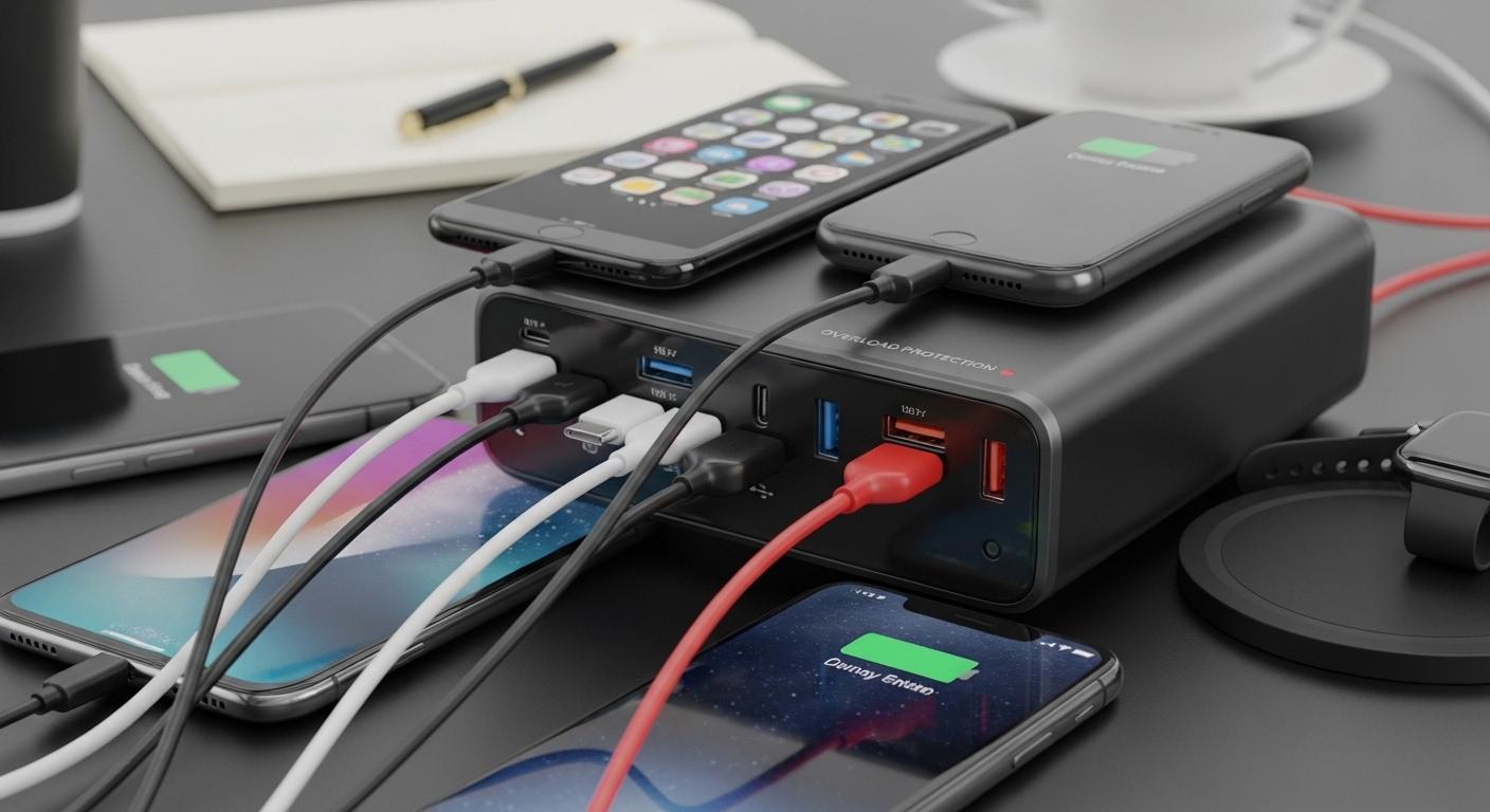 과부하 차단 멀티충전기 내돈내산 후기