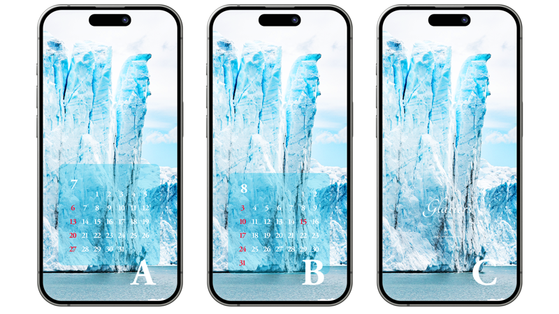 08 페리토 모레노 빙하 ABC - 2025년7월 아이폰배경화면