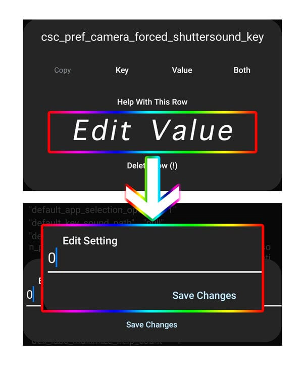 클릭후 EditValue로 설정 없애기