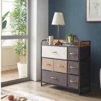 홈앤미 다용도 3단 7문 서랍장, 혼합 색상, 7개