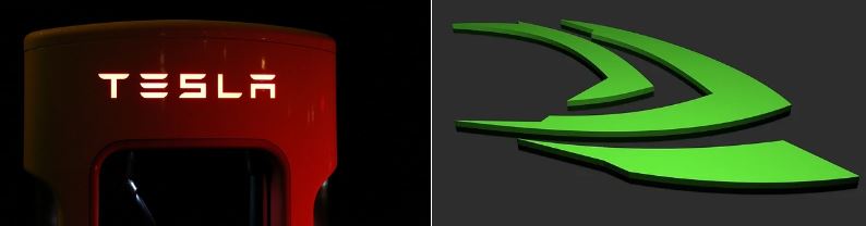테슬라, 엔비디아 로고