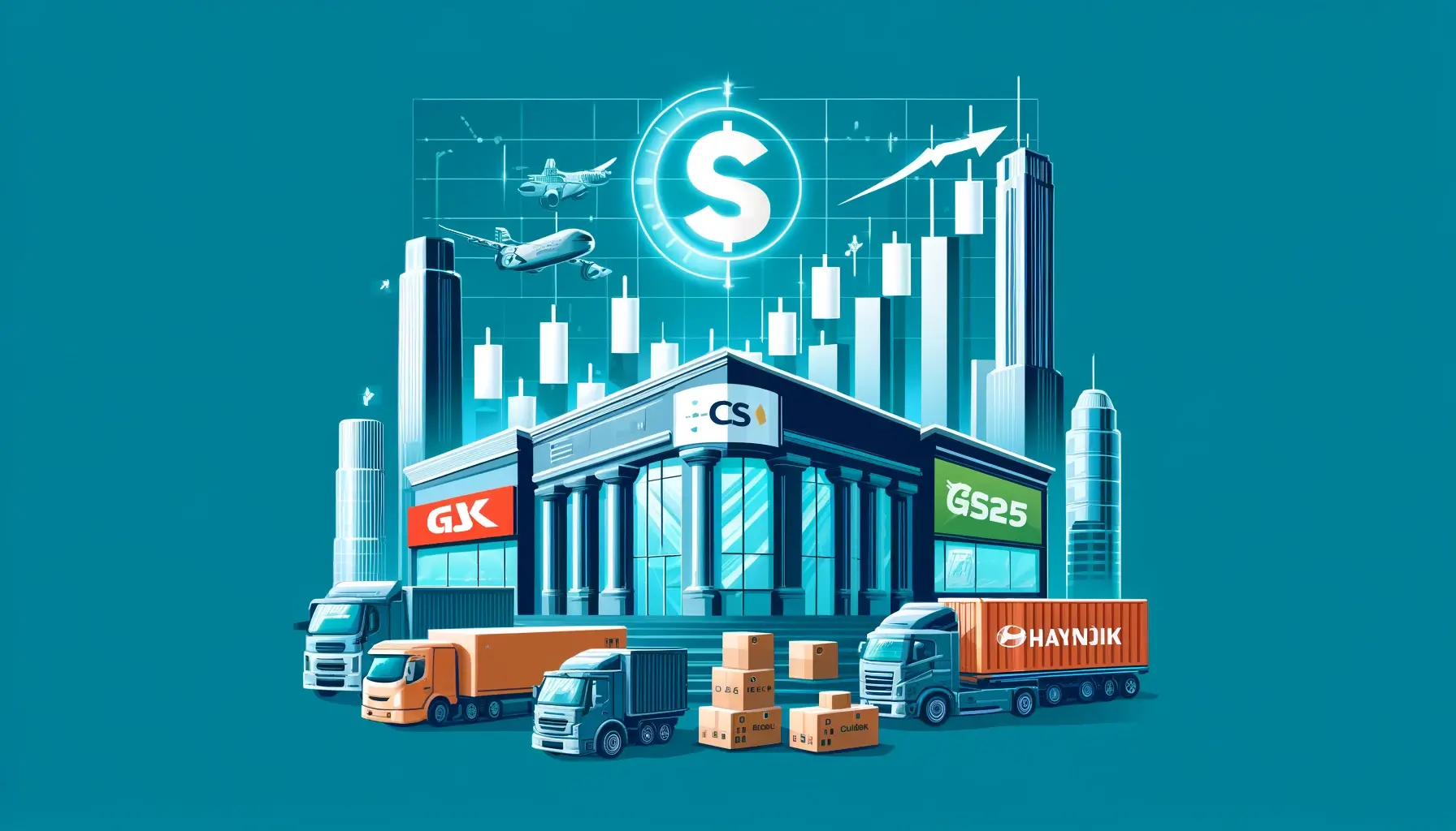 택배관련주-cj대한통운-GS리테일-현대글로비스-한진