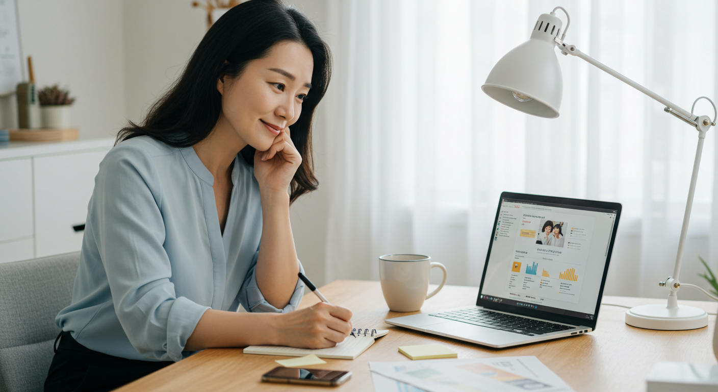 alt="블로그 수익 구조 전략 정리 장면"