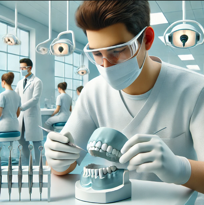 치대생이 실습하는 이미지