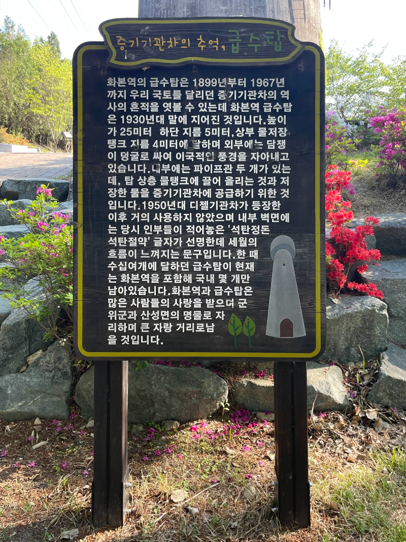 화본역 급수탑 설명