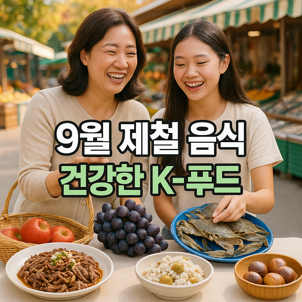9월 제철 K-푸드를 위한 장보기