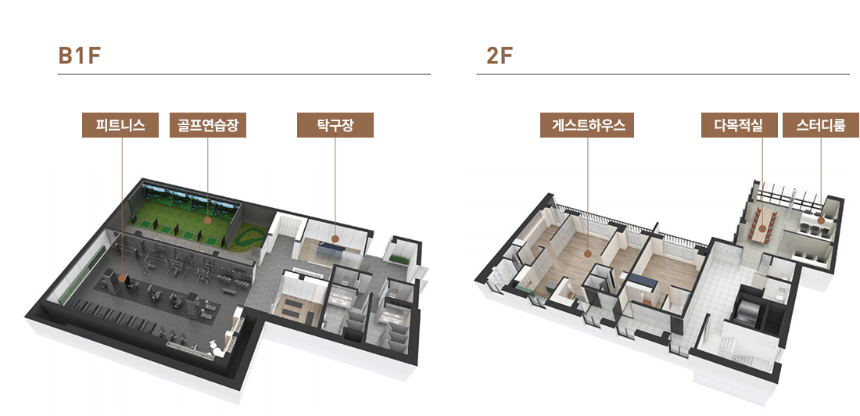 강릉 더리브 퍼스티지 커뮤니티 시설