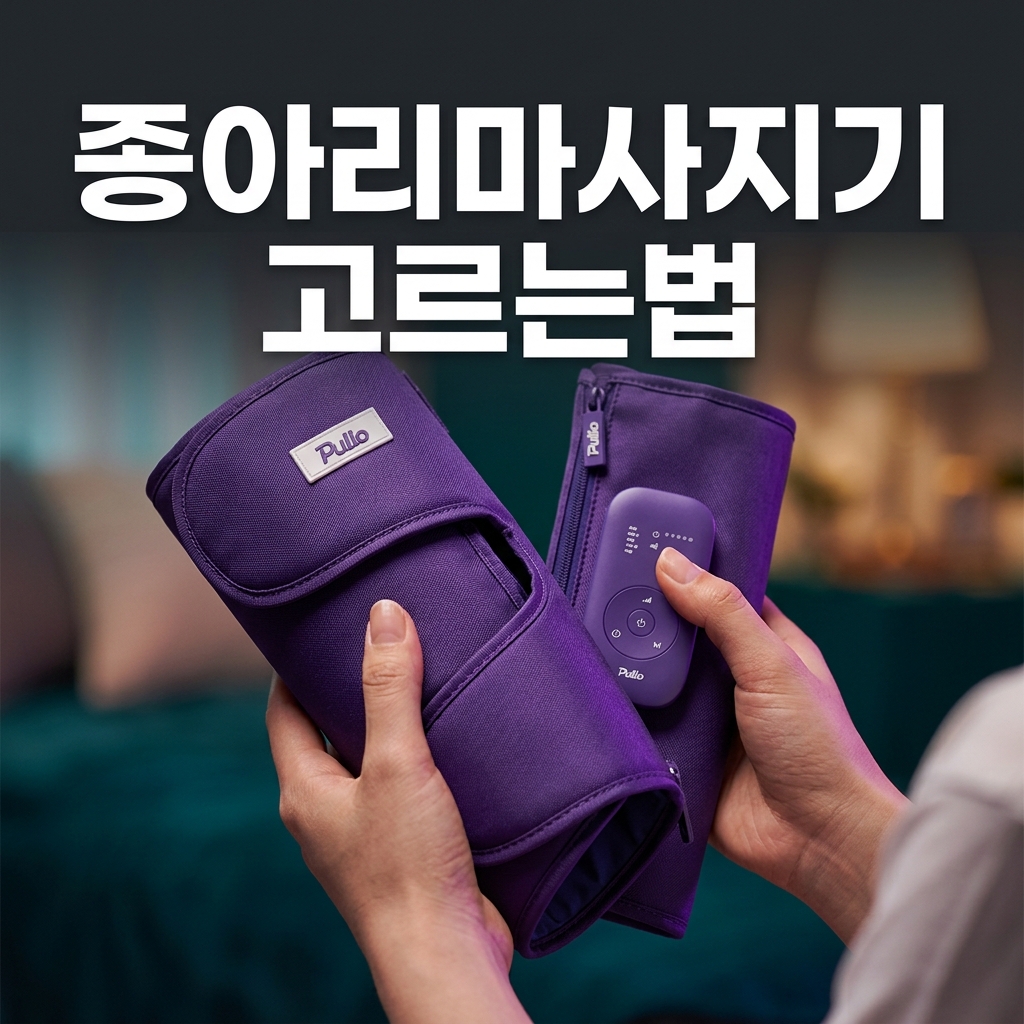 종아리마사지기 고르는법 퇴근 후 종아리 피로