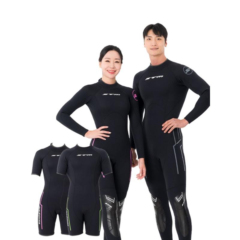 STM 수상슈트 서핑슈트 바다수영 스노클링 웻슈트 다이빙 NASCITA 원피스 그린 남성