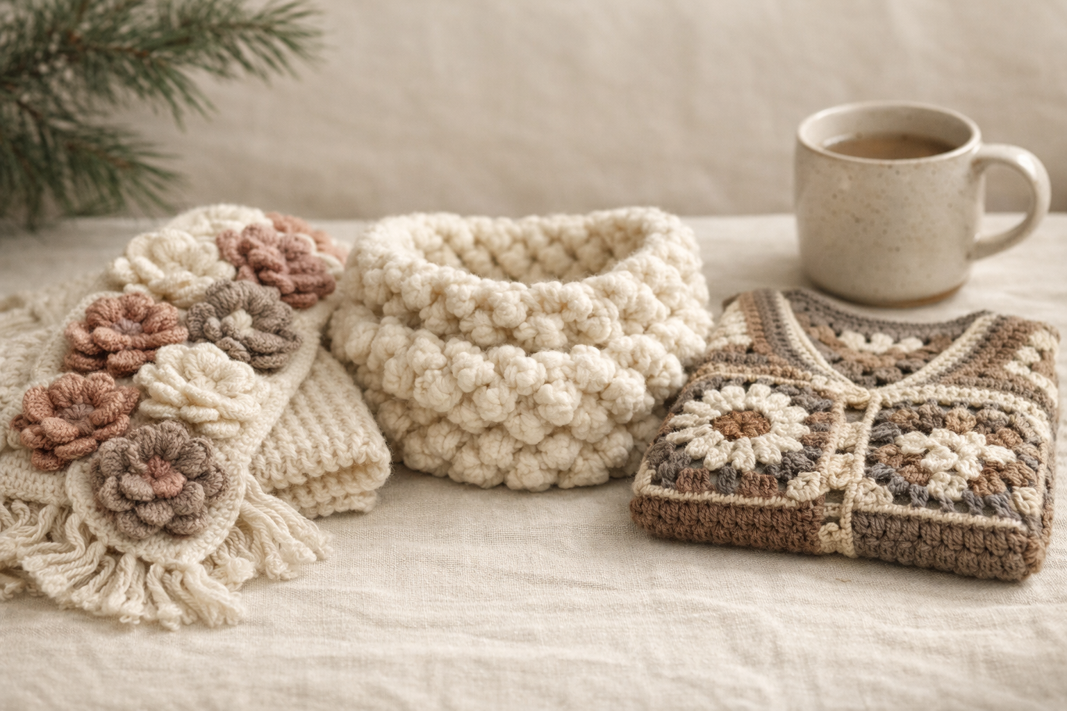 입체 플라워 패턴