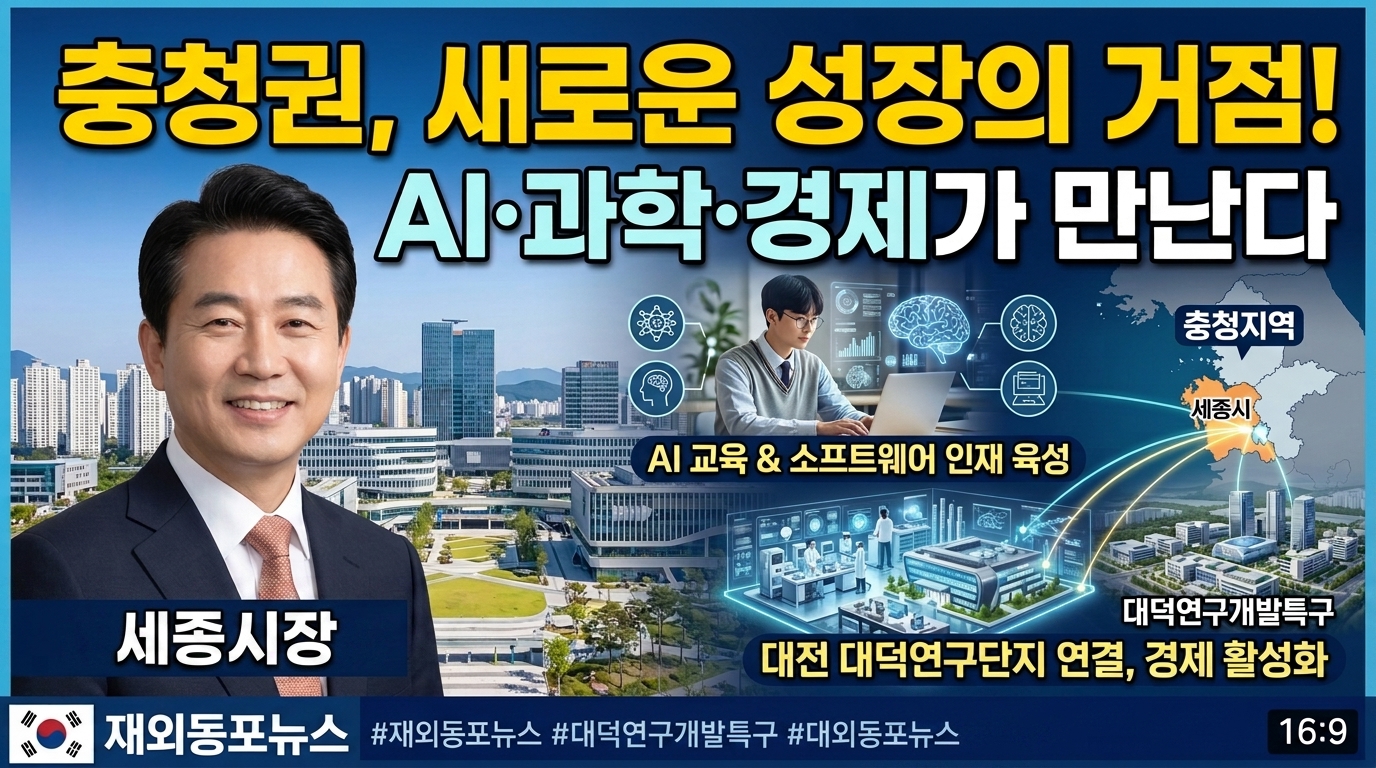 충청권 미래, 행정수도 완성과 AI 벨트로 두 바퀴 굴린다