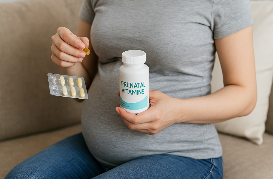 영양제를-챙겨먹는-임산부