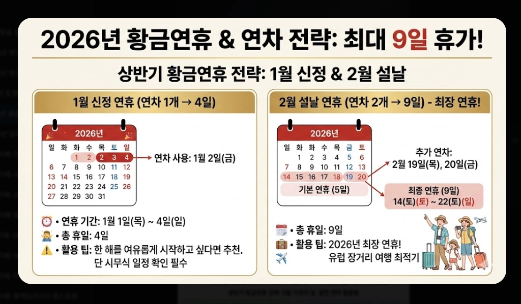 2026년 공휴일 총정리 대체공휴일 완벽 분석