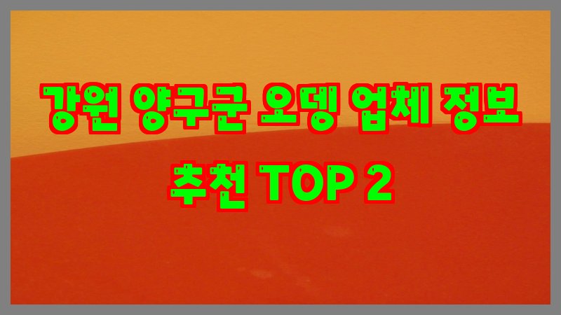 강원 양구군 오뎅