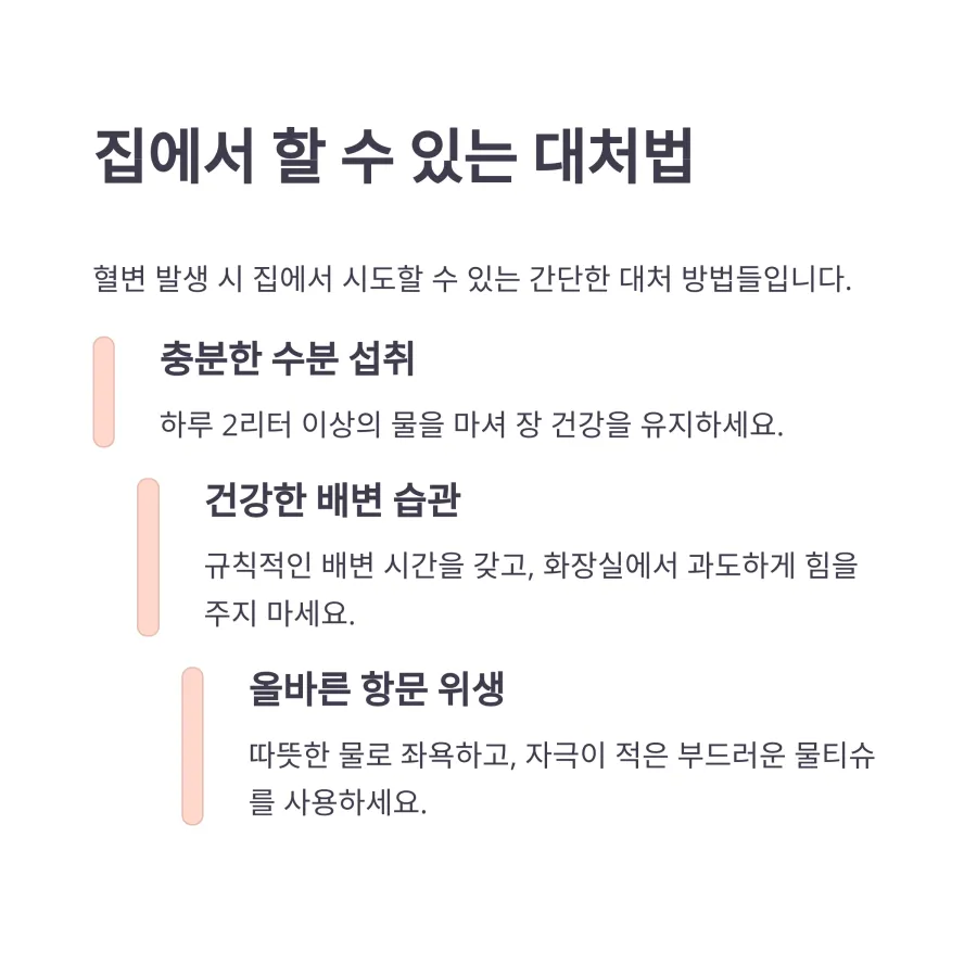 혈변에-대한-집에서-대처법