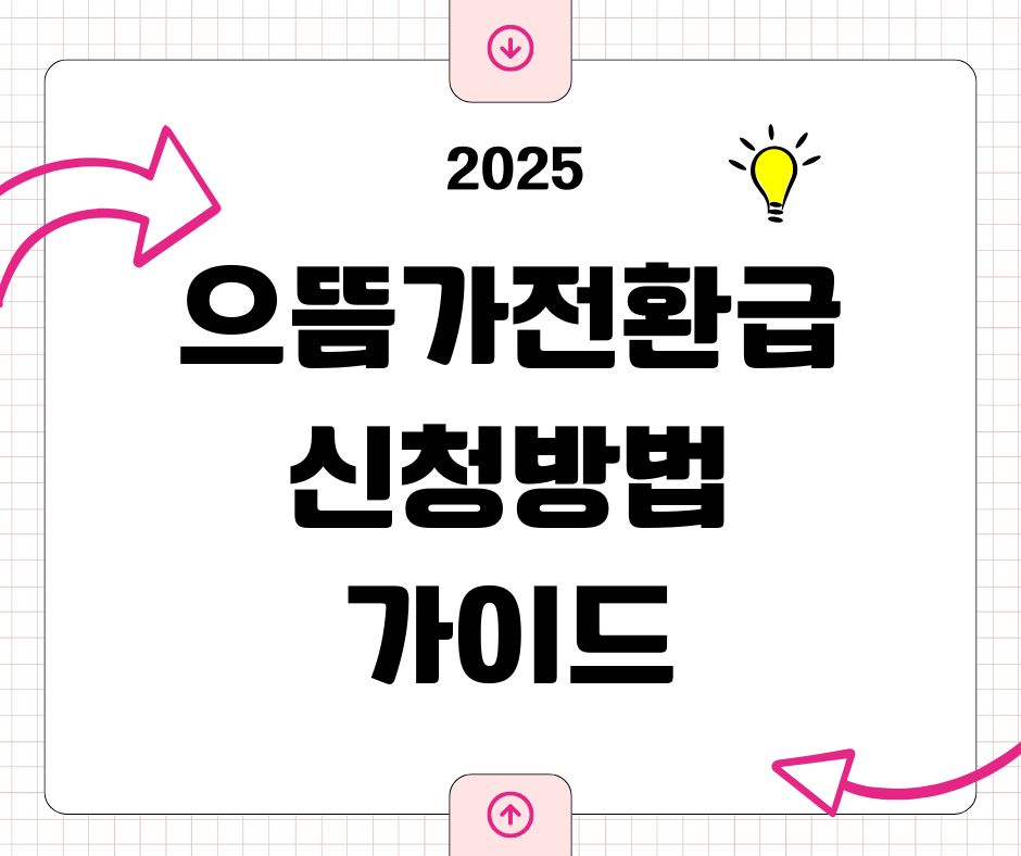 으뜸가전환급 신청 방법 2025: 대상제품·필요서류·환급절차·주의사항 한 번에 끝내는 가이드!