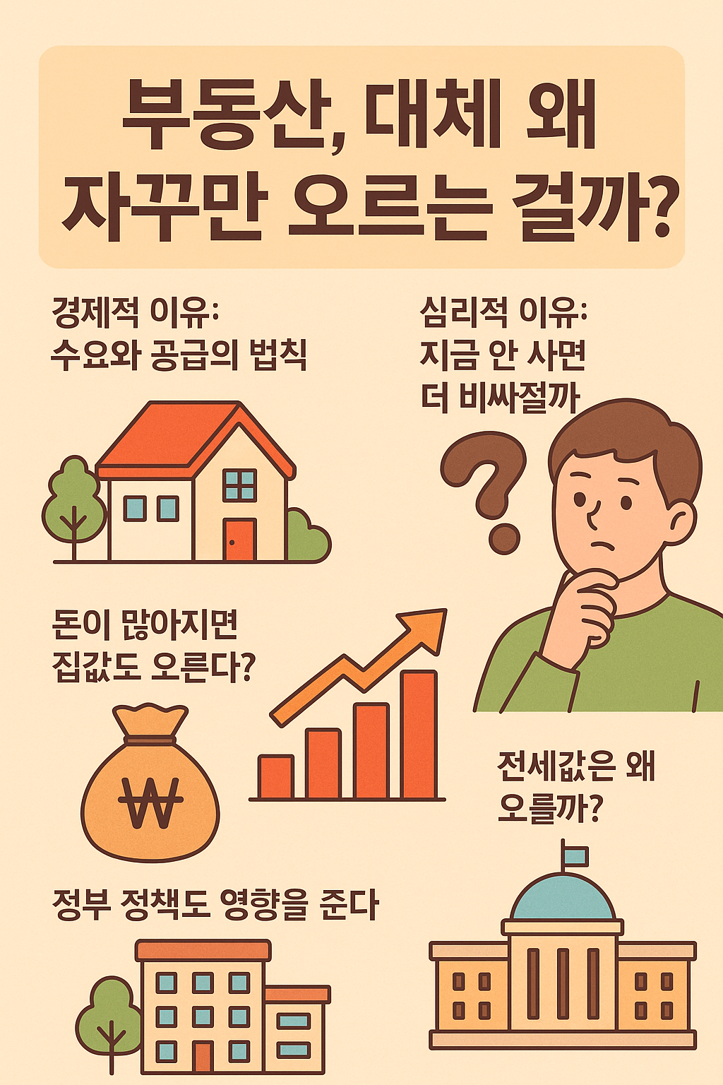 부동산, 대체 왜 자꾸만 오르는 걸까?