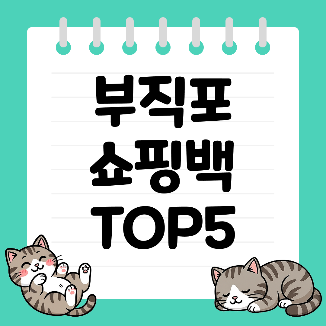 장보기에 유용한 부직포 쇼핑백 추천 순위 TOP5