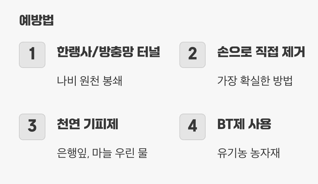 물리적 차단이 최고의 방어