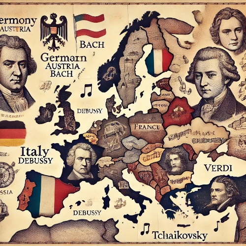 유럽의 유명 클래식 작곡가들