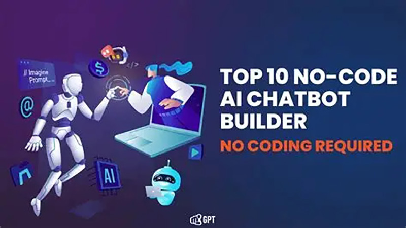 <img src="ai-chatbot-builder.jpg" alt="고객 응대와 리드 수집을 위한 대화형 챗봇 빌더 화면">