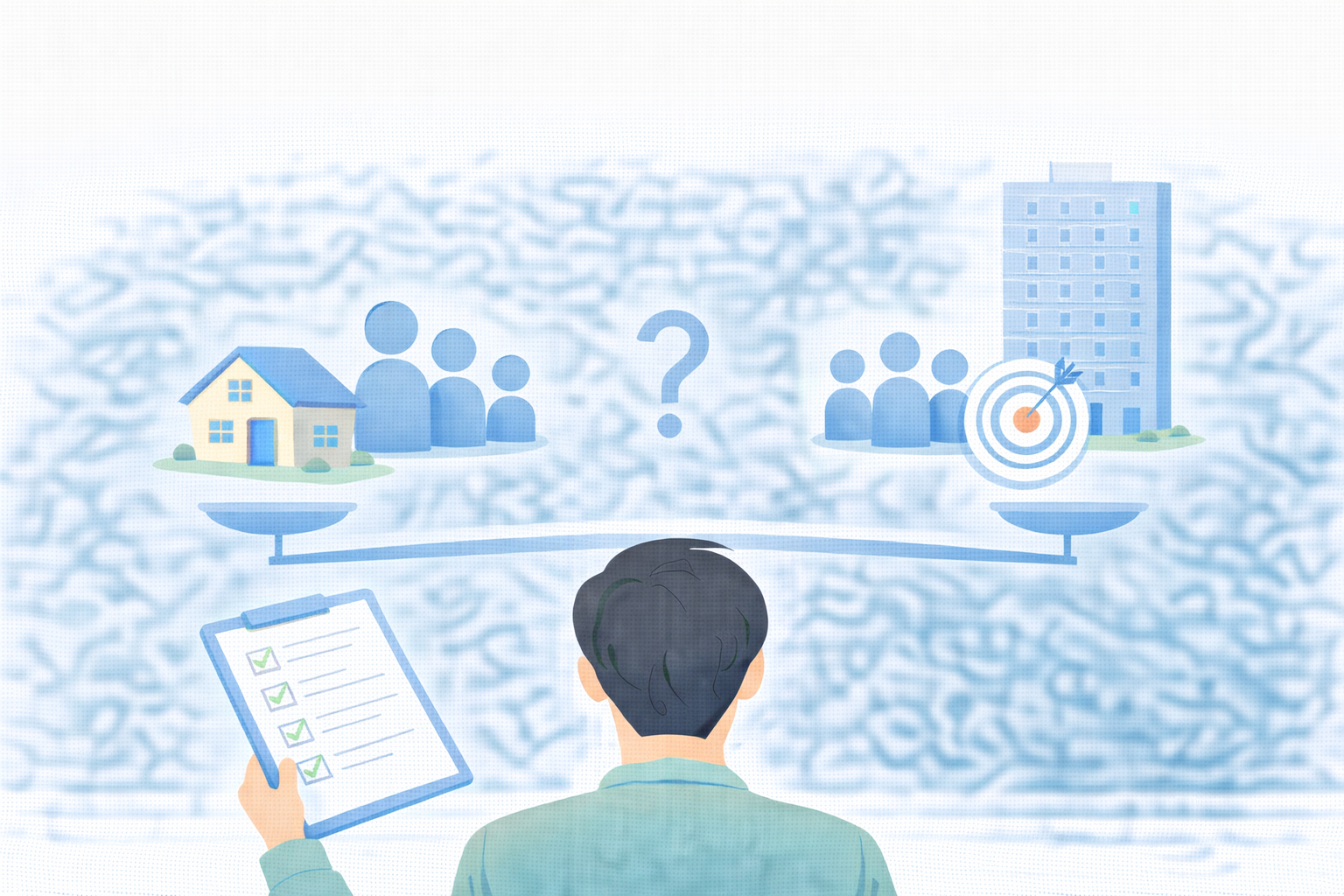 청약 경쟁률 숫자 오해와 실제 판단 차이를 설명하는 이미지