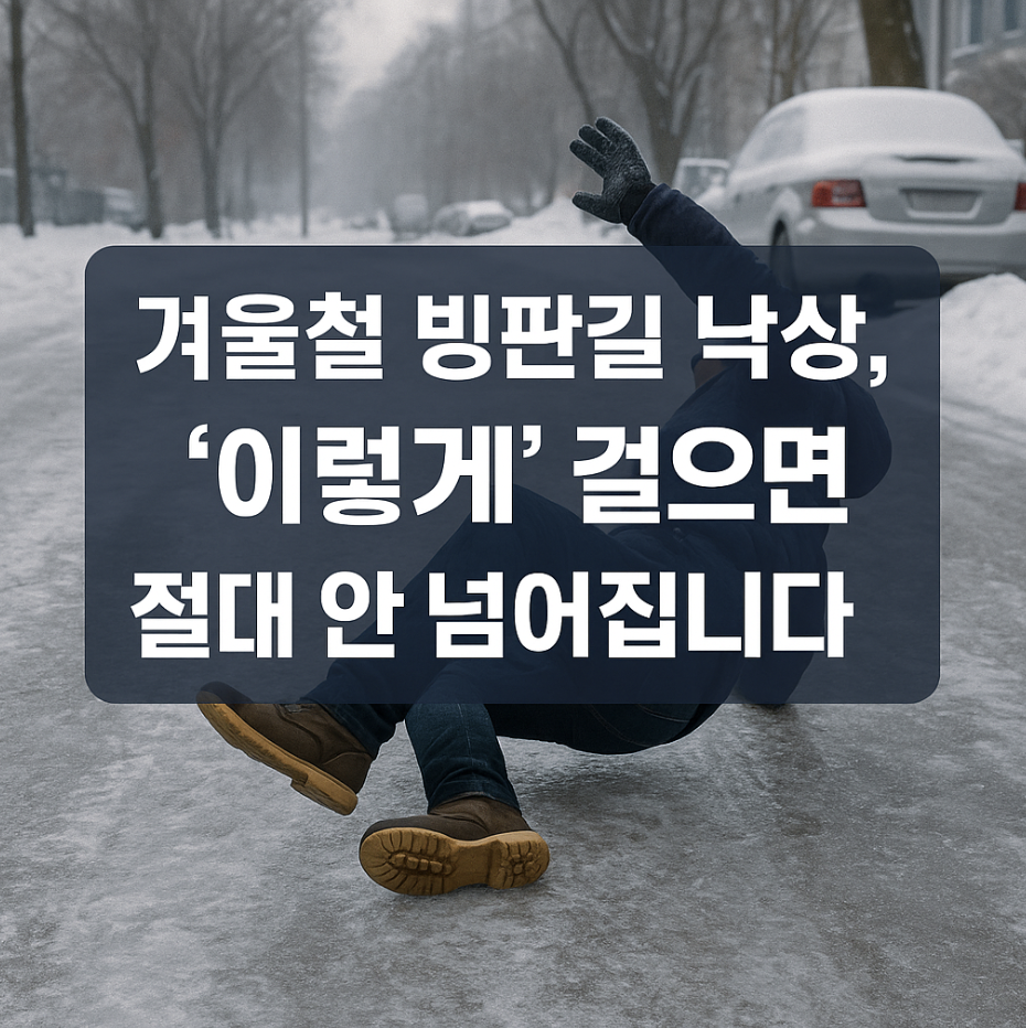 겨울철 빙판길 낙상, '이렇게' 걸으면 절대 안 넘어집니다