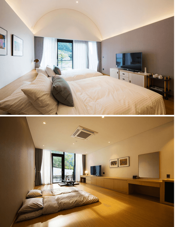 울릉도 코스모스 리조트 객실 (디럭스 트윈룸, 디럭스 온돌룸)