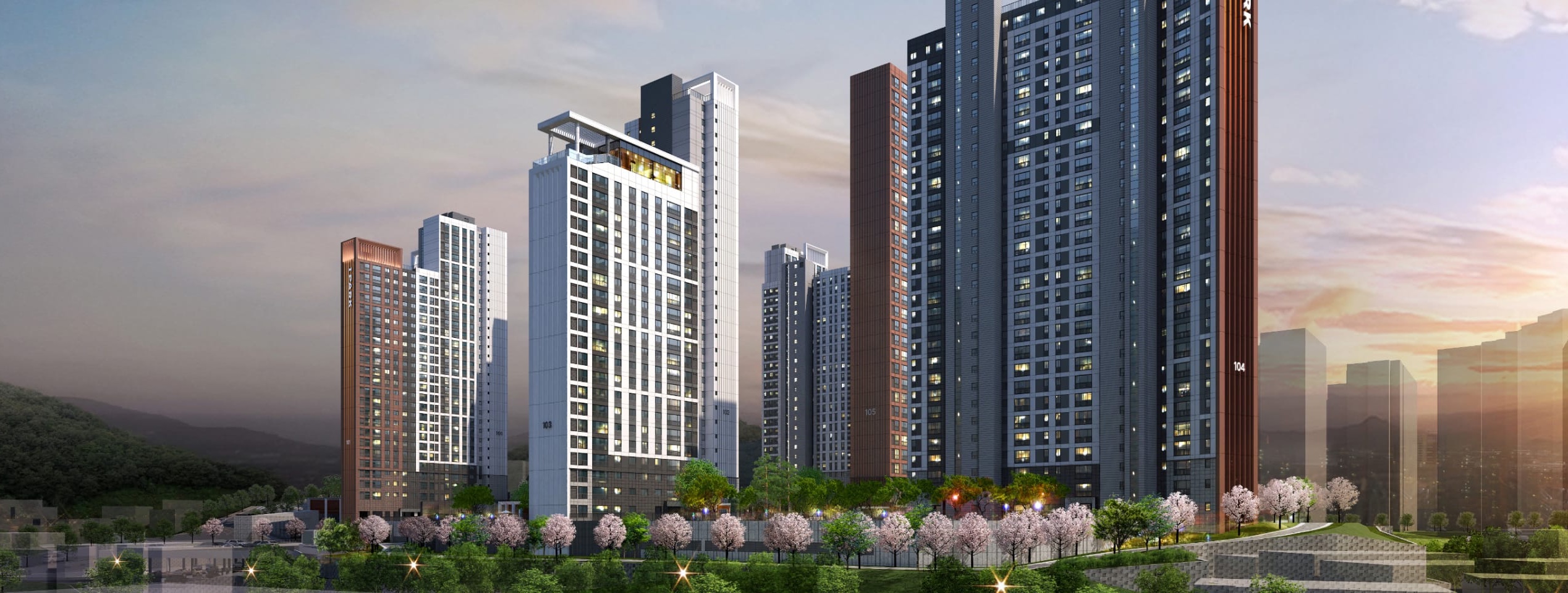 춘천 레이크시티 아이파크 전경