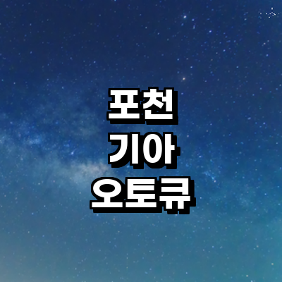 포천시 기아 오토큐