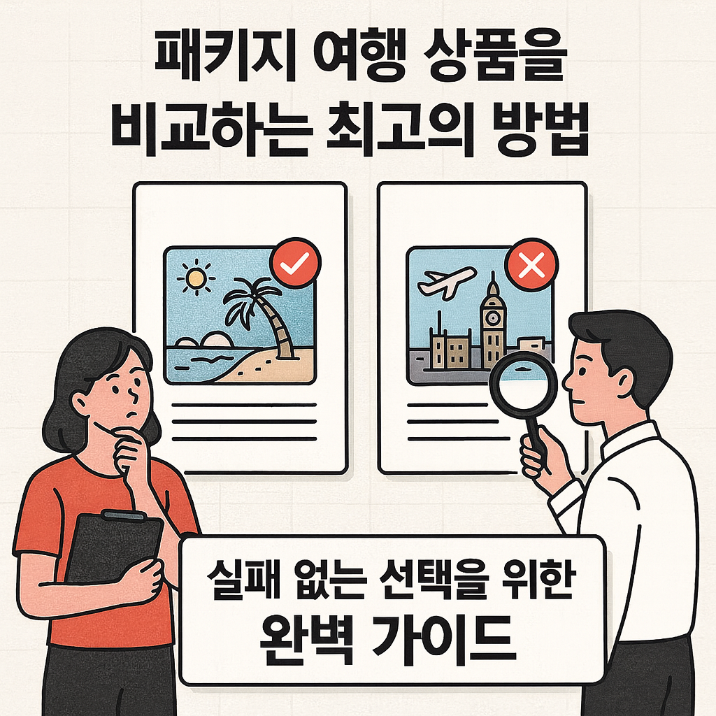 패키지 여행 상품을 비교하는 최고의 방법 : 실패 없는 선택을 위한 완벽 가이드