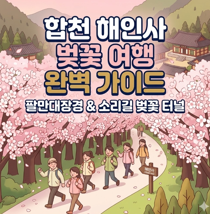 합천 반값여행 벚꽃 해인사 팔만대장경