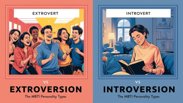 외향형과 내향형에 관련된 사진