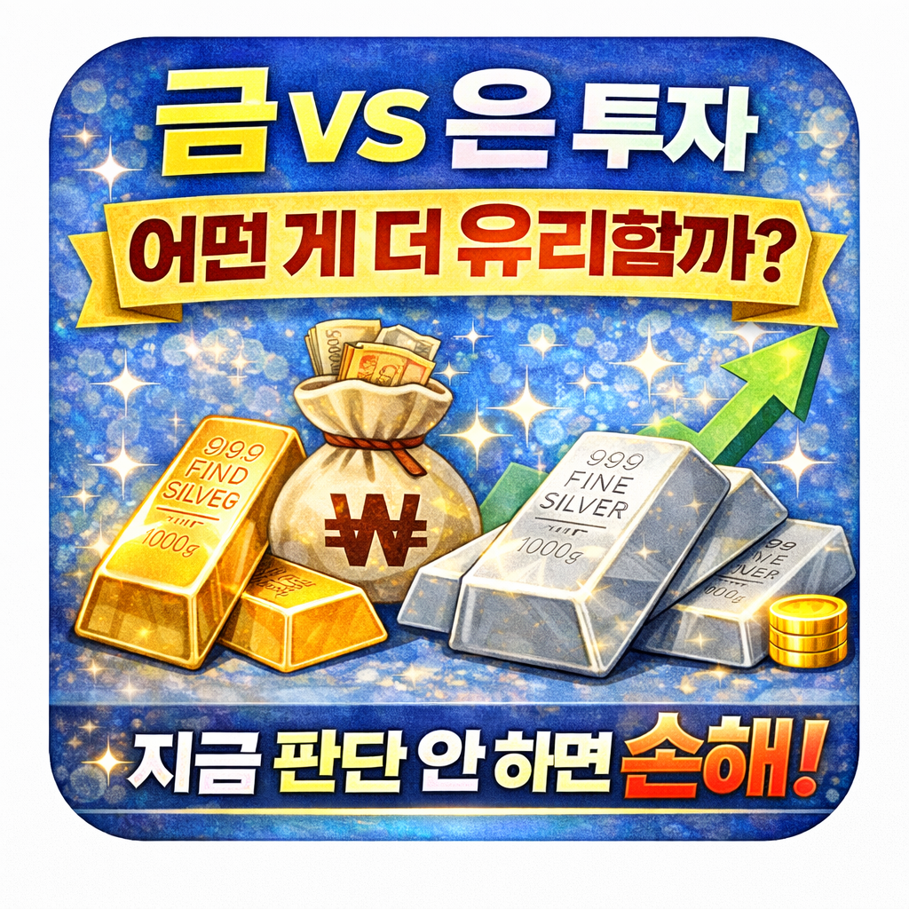 금 vs 은 투자, 나한테는 어떤 게 더 유리할까?