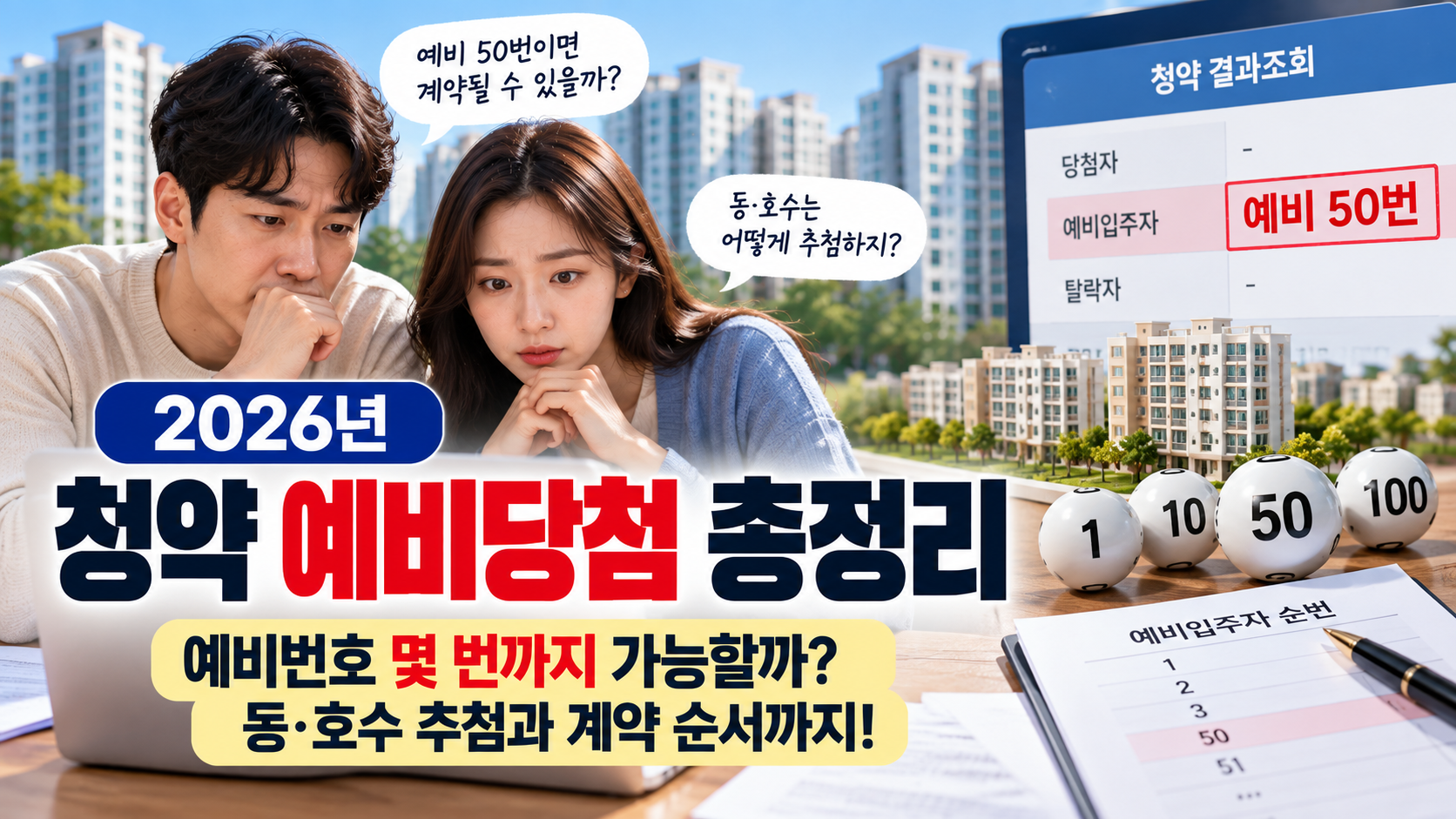 청약 예비당첨