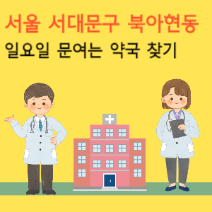서울 서대문구 북아현동 일요일 당번약국